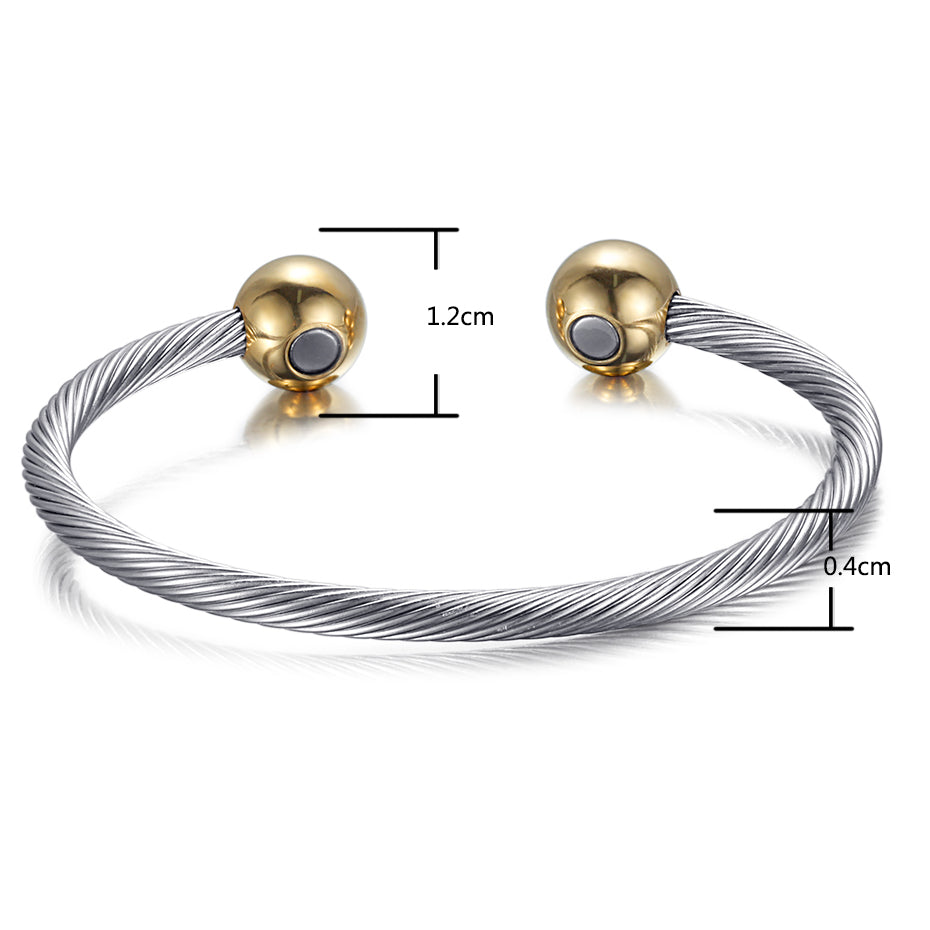 Einstellbarer Charme Kupferarmarm Mit Goldenen Knöpfen