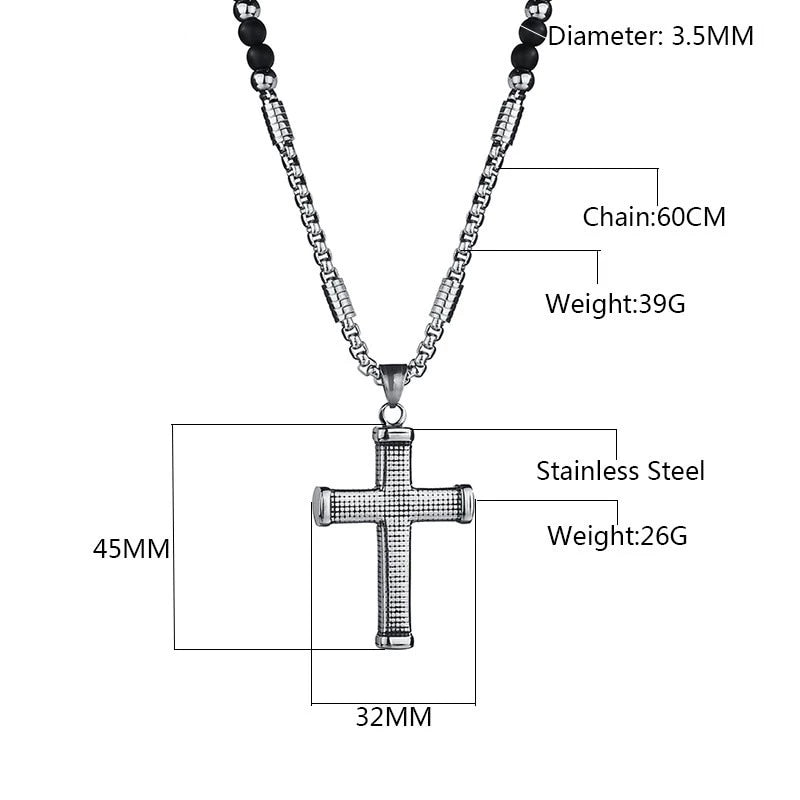 Perlen Katholische Rosario  Kette Cross Anhänger Halskette