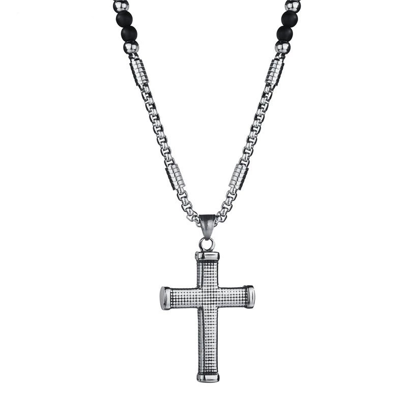 Perlen Katholische Rosario  Kette Cross Anhänger Halskette