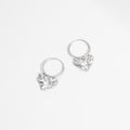 Ozean-Herz-Welle-Ohrringe aus 925er-Sterlingsilber