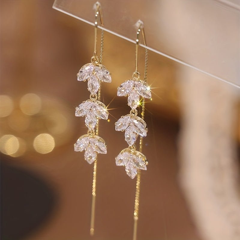 Treten Sie In Die Natur 14K Gold Plated Dangle Ohrringe