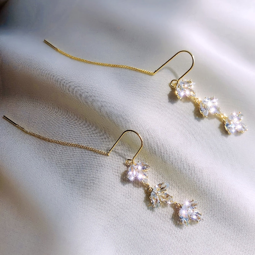 Treten Sie In Die Natur 14K Gold Plated Dangle Ohrringe