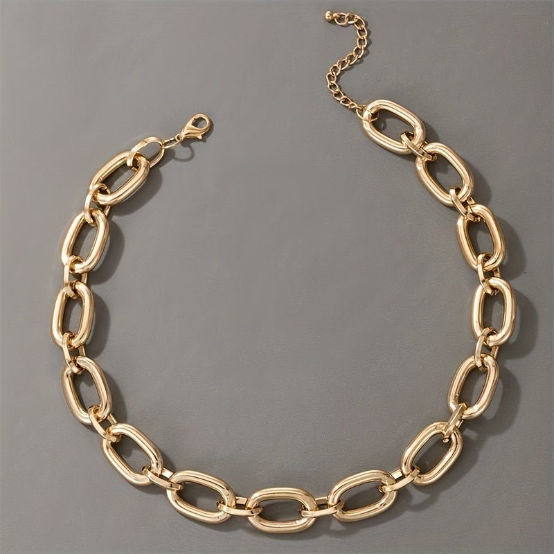 Stephanie 18K Gold Plated Lock Halskette