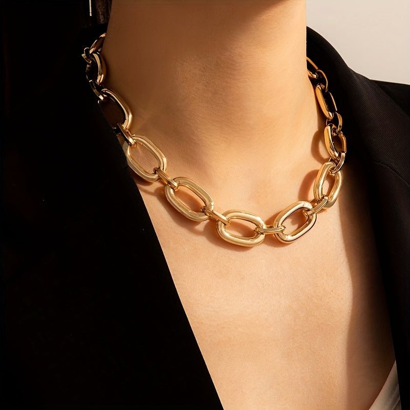 Stephanie 18K Gold Plated Lock Halskette