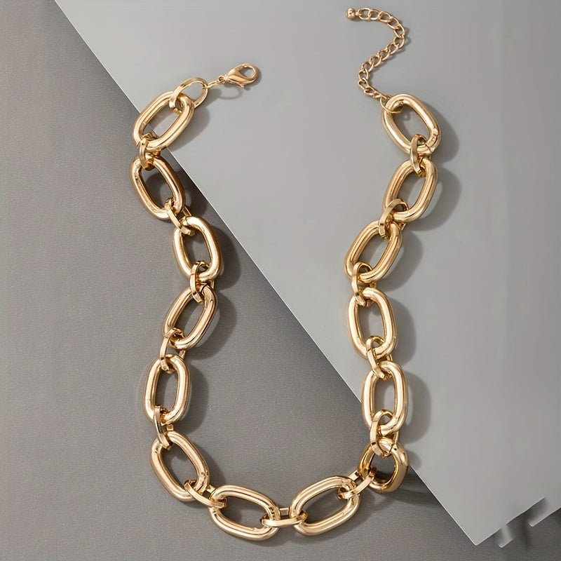 Stephanie 18K Gold Plated Lock Halskette