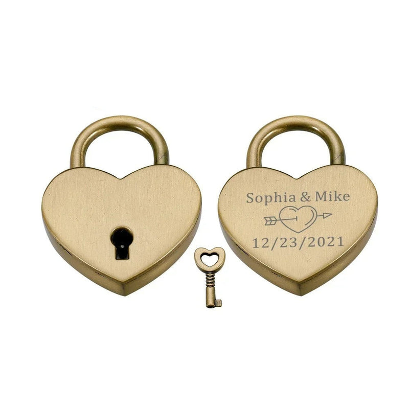 Liebesschloss mit Gravur