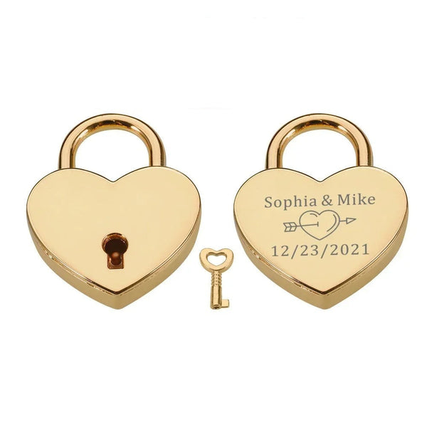 Liebesschloss mit Gravur