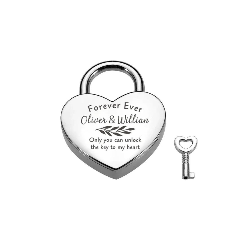 Liebesschloss mit Gravur