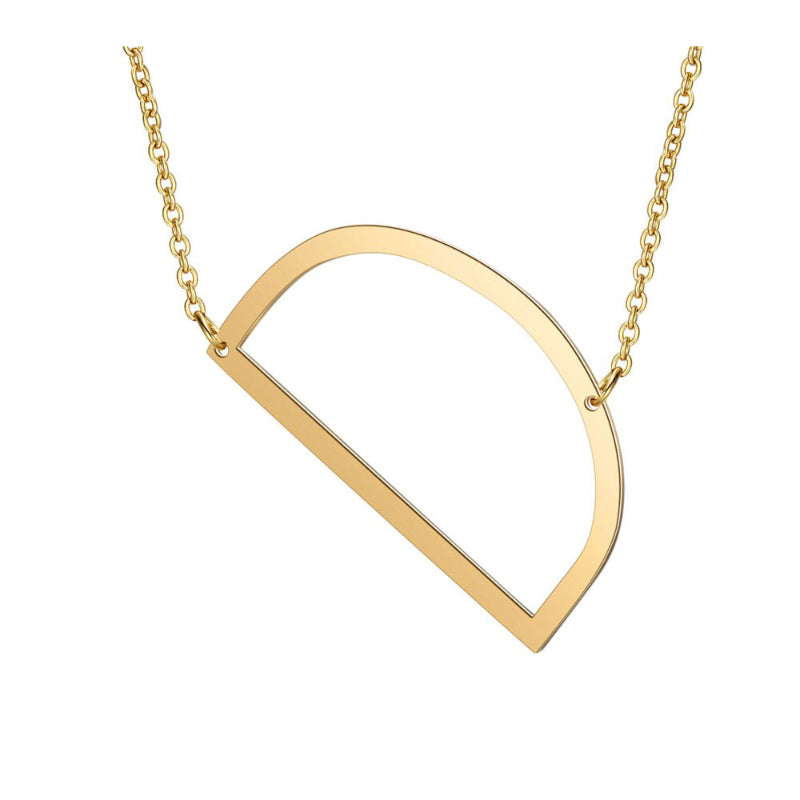 Übergroße Seitwärts Ein Z Anfänglicher Brief Personalisierte Halsketten