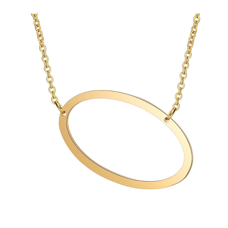 Übergroße Seitwärts Ein Z Anfänglicher Brief Personalisierte Halsketten