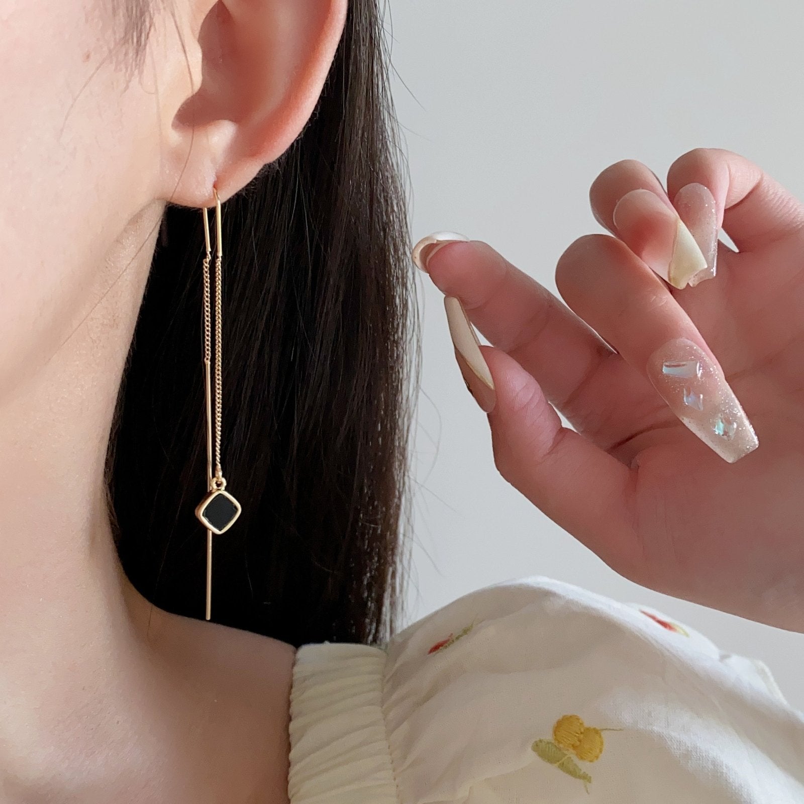 Verena Schwarze Ohrringe