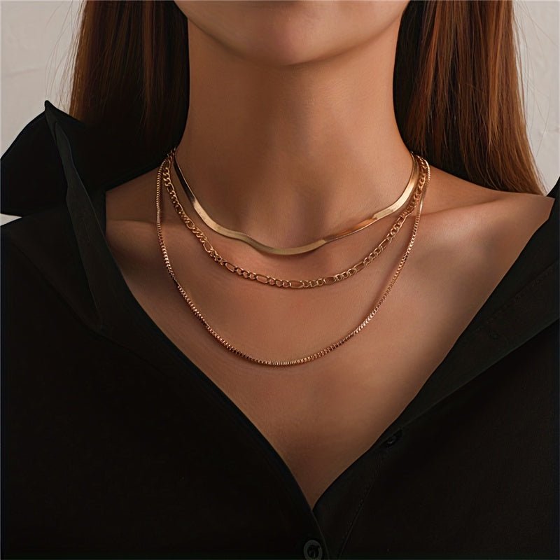Wilma Tri Layer Minimalistische Halskette